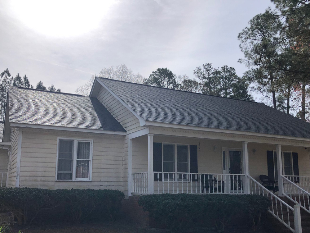 New charcoal roof