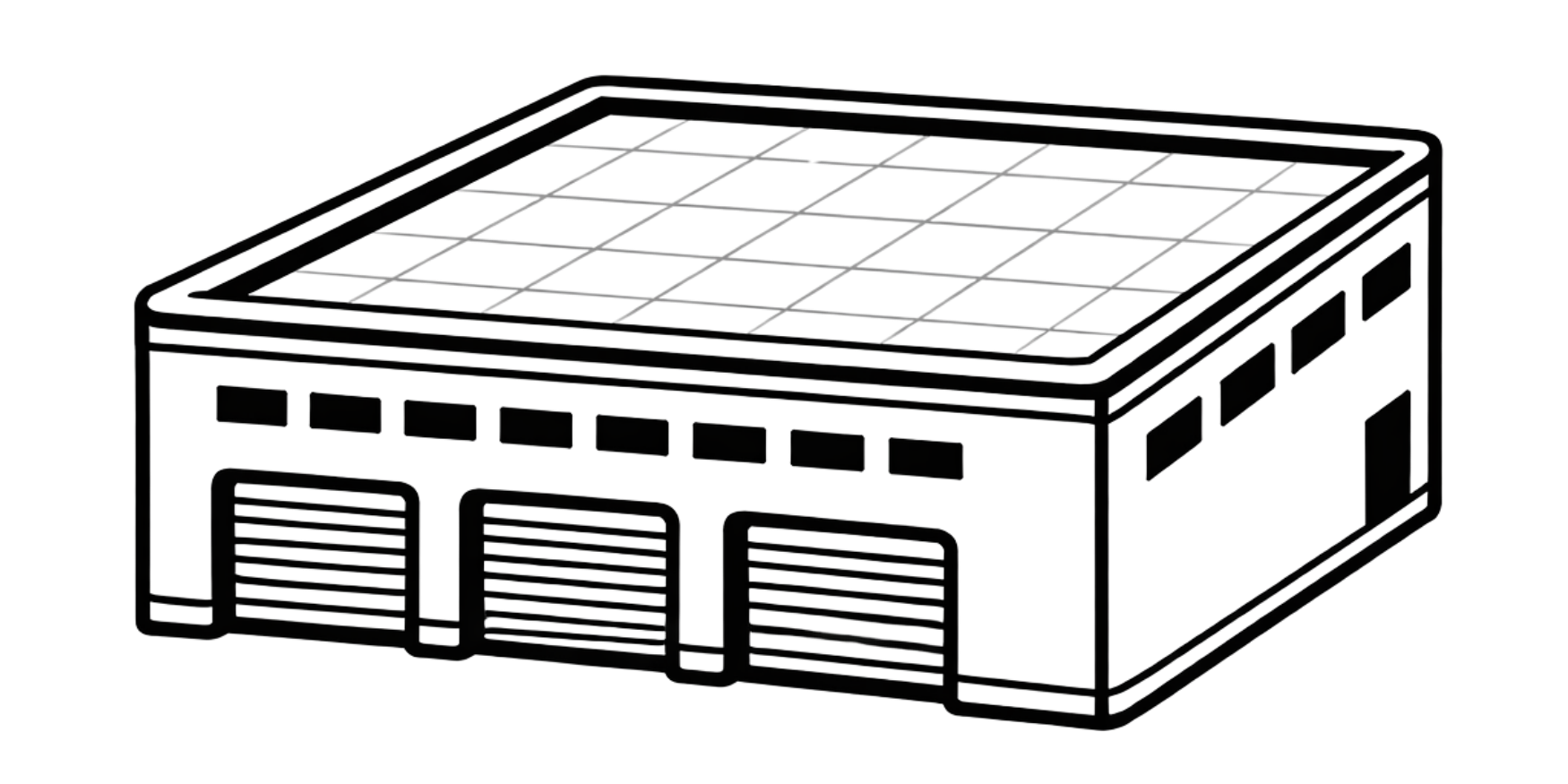 metal roof installation icon